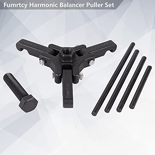 Harmonic Balancer Puller Set Remove Damper Pulley Puller 6PC Set Compatible with Ford, GM, Chrysler, Cadillac, Chevy Trucks, Mitsubishi