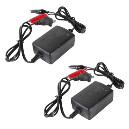 ZIMISI 12V 1300mA Sealed Lead Acid (SLA) Battery Charger, Automatic Trickle Charger Maintainer with Short Circuit Protection, Universal for Car, Motorcycle, RV, ATV, Boat Batteries (2PCS)