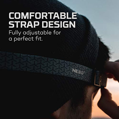 NEBO Einstein Powerful 500 Lumen Headlamp, Compact Low-Profile Headlamp with 5 Light Modes - style: 500 Lumens