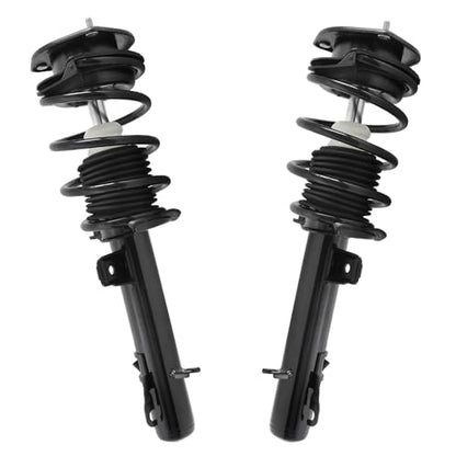 Detroit Axle - Front and Rear Struts Kit for 2007-2015 Mini Cooper | Struts with Coil Spring Assembly 2008 2009 2010 2011 2012 2013 2014 Replacement Suspension - size: 4Q471339/ 4 Struts