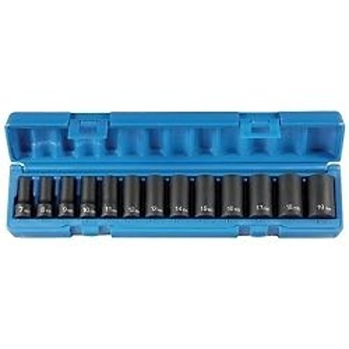 Grey Pneumatic (1213MSD) 3/8" Drive 13-Piece Semi-Deep Metric Socket Set - style: 13 Piece Semi-Deep Metric Set