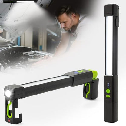 Magnetic Work Light,2500LM LED Underhood Work Light Bar with Hooks,4400mAh Rechargable Work Flashlight for Car Repair, Underhood, Workshop, Emergency