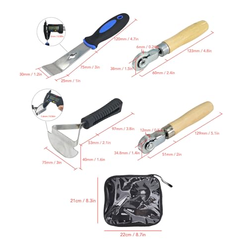 Tire Repair Tool Kit Patch Roller Scraper Cleaning Shovel for Truck Motorcycle Maintenance
