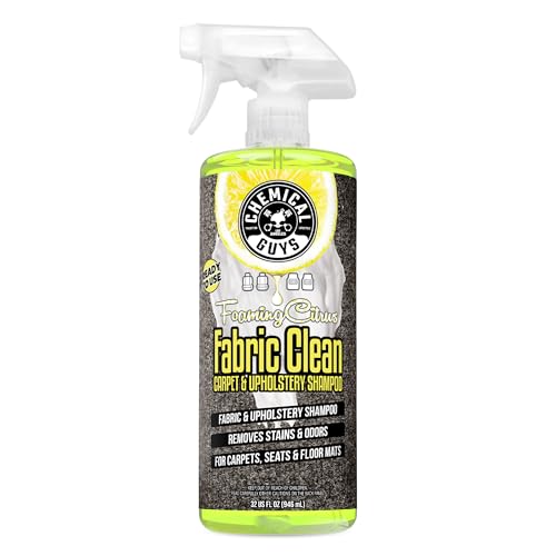 Chemical Guys, Foaming Citrus Fabric & Carpet Cleaner, Ready to Use, 32 oz - size: 32 Fl Oz (Pack of 1)