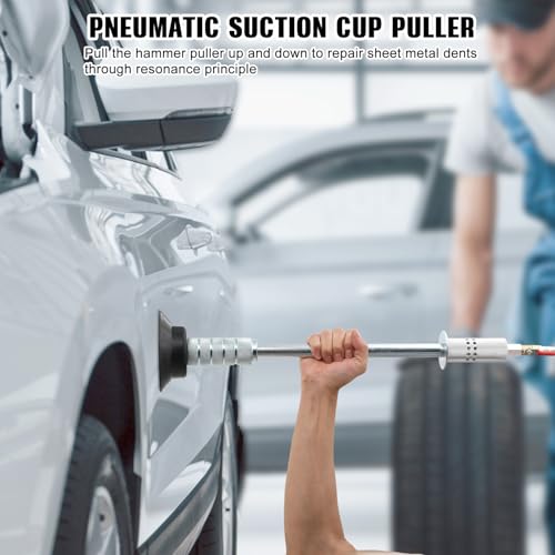 Pneumatic Dent Suction Puller Air Suction Vacuum Slide Hammer Auto Body Dent Puller Repair Suction Cup Tool Paintless Repair Remover Dent Repair Remover - size: 1 Cup