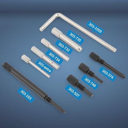 18PCS Engine Camshaft Timing Tool Kit, 303-1097 303-1552 303-1550 | Compatible with Ford Fiesta Focus Volvo 1.25 1.4 1.6 1.8 2.0 Di/TDCi/TDDi ECOBOOST 1.6 Ti-VCT 1.5/1.6 VVT 2.3L 2.5L