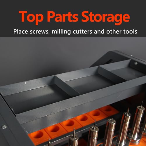 CNC Tool cart Single Side Removable CNC Tool Rack Parallel Storage Suitable for Short CNC Tool Holder CNC Trolley CAT40-42CAP - size: CAT40-42CAP