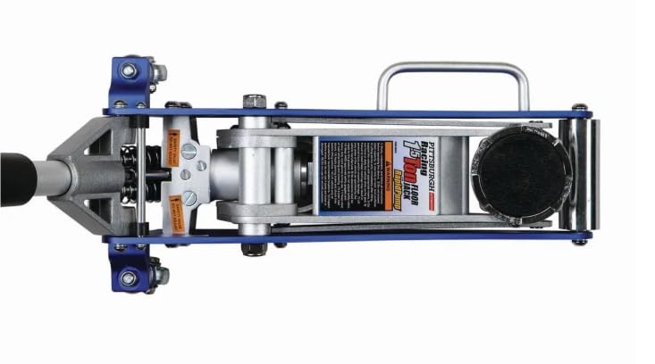 1.5 Ton Low Profile Aluminum Racing Floor Jack – 3000 lb Rapid Pump Car Lift for Quick Vehicle Maintenance – Lightweight Design, Blue