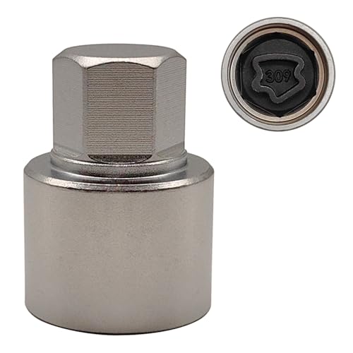 309 Wheel Locking Nut Key for Mercedes Benz, Lug Nut Removal Tool | Wheel Lock Nut Socket Adapter, Anti-Theft Screw Remover, Hand Repair Tool, Tyre Fitting, garage - color: Scoket 309