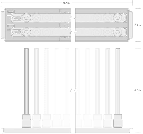 TEKTON Long Hex Bit Socket Set, 21-Piece | SHB90206 - size: 21-Piece (5/64-5/16 in., 2-8 mm)