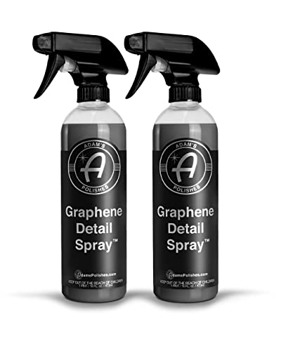 Adam's Polishes Graphene Detail Spray (2 Pack) - Extend Protection of Waxes, Sealants, & Coatings | Waterless Detailer Spray For Car Detailing | Clay Bar, Drying Aid, Add Ceramic Graphene Protection - size: 16 Fl Oz (Pack of 2)