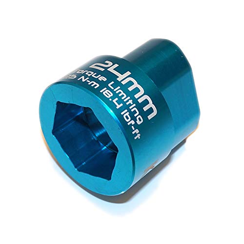 2 Stage 24mm Torque Limiting Oil Filter Wrench, Blue, 6061-T6 Aluminum - size: 24mm