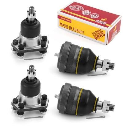 Metrix Premium Chassis Parts - 4 PC Front Lower & Upper Ball Joint Kit Fits 91-96 Buick Roadmaster, 73-87 Chevrolet El Camino, 78-87 GMC Caballero, 70-81 Pontiac Firebird, K5208 K6145T, Made in Europe