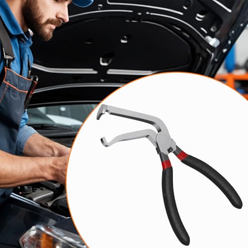 Electrical Disconnect Pliers for Cars - Automotive Electrical Connector Disconnect Pliers Long Spark Plug Disassembly Pliers Electrical Plug Fuel Line Disconnect Tools Pliers 60 Degree - color: 1*Black 60°