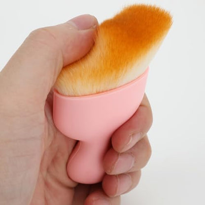 Car Detailing Brush, Soft Bristle Cleaning Brush, Scratch-Free Auto Duster Tool for Dashboard, Air Vents, Leather & Interior Cleaning (Pink&Brown) - color: Pink&Brown