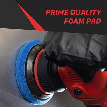 Maxshine 6” Universal Thin Finishing Foam Pad – Professional Detailing Pad for High-Gloss Finishing – Flexible, Washable & Reusable – Hook & Loop Backing - size: 6", style: Finishing
