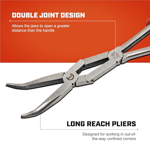 Crescent 13" X2™ Dual Material Long Reach Bent Nose Pliers - PSX201C-06