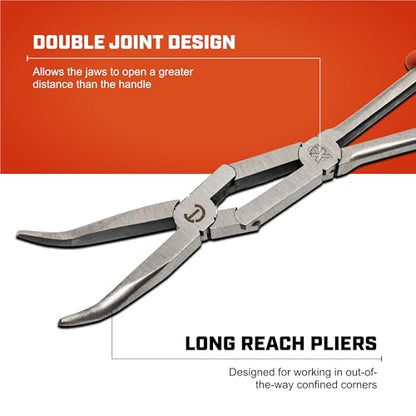 Crescent 13" X2™ Dual Material Long Reach Bent Nose Pliers - PSX201C-06