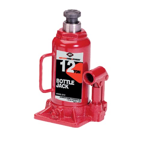 AFF Heavy Duty 12 Ton Bottle Jack, Manual, Machine Hardened Steel Saddles, Centered Pumps and Rams, 3512 - size: 12 Ton Capacity, style: Heavy Duty