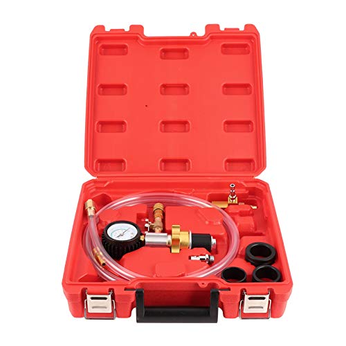 Car Radiator Coolant Refill Purging Kit, Cooling Vacuum Refill System, Fast Connector Evacuate Leaks Test Tool, Stainless Steel Vacuum Cooling System Kit for Efficient Coolant Repl