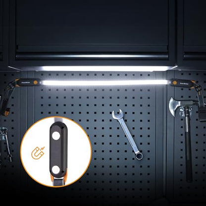 EverBrite Rechargeable Underhood Work Light, Magnetic Under Hood LED Work Light Bar for Mechanic, 3 Power Modes with Adjustable Straps and Hooks, Ideal Gifts for Mechanics, Men, Automotive, Garage