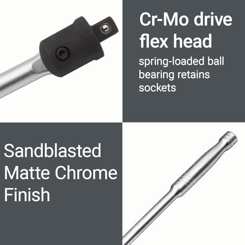 1/2" Breaker Bar,1/2 Inch Drive Breaker Bar,20" Lug Nut Breaker Bars Extension,Cr-Mo Head - size: 20 inch