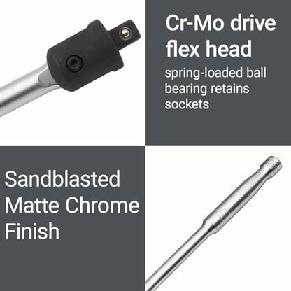 1/2" Breaker Bar,1/2 Inch Drive Breaker Bar,20" Lug Nut Breaker Bars Extension,Cr-Mo Head - size: 20 inch