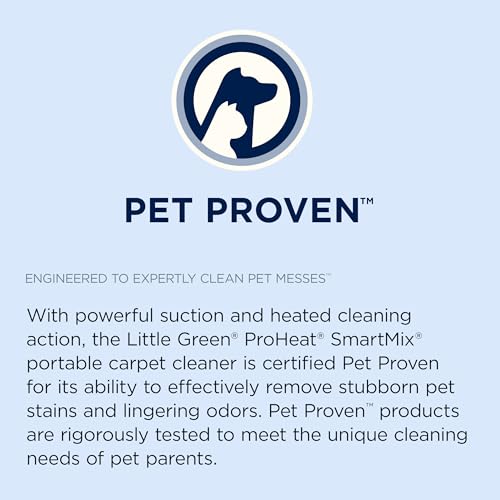 BISSELL Little Green ProHeat SmartMix Portable Cleaner, 3935 | SmartMix auto-dispenses solution; specialized pet hair removal tool; self-cleaning tough stain tool - style: Little Green ProHeat SmartMix