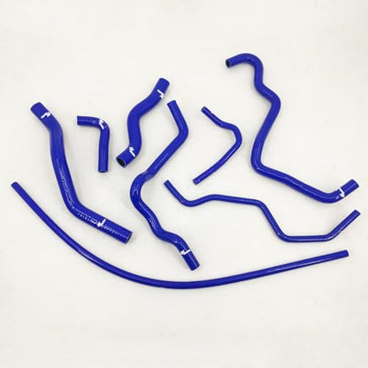 Fit 2001-2005 Honda Civic D17 1.7L Silicone Radiator Coolant Heater Hoses Kit 3-Plyer Blue - color: Blue