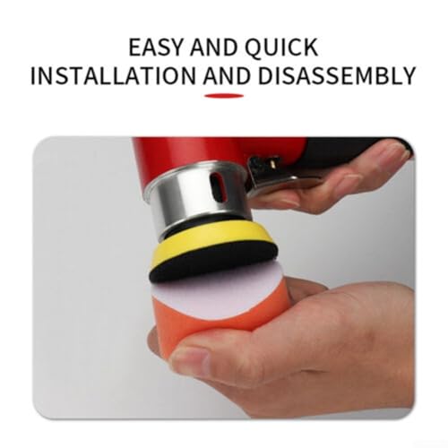 9Pcs 2 Inch Polishing Pad Kit Foam Sponge Buffer for Car Detailing Waxing Sealing Glaze Scratch Repair Dual Action Polishers