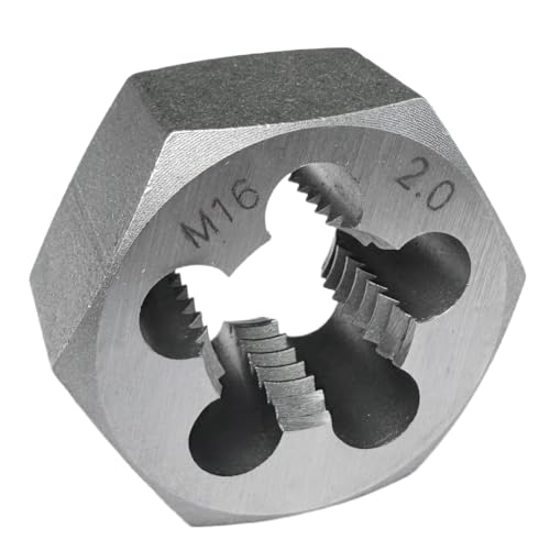 M16x2.0 Metric Hex Rethreading Die Alloy Steel Right Hand Die for Thread Repair and Maintenance - size: M16x2.0