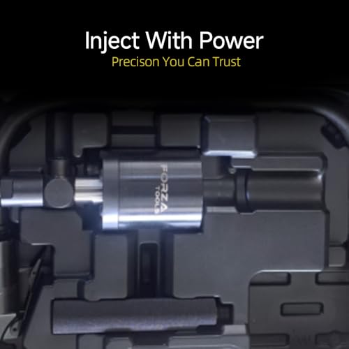 Pneumatic Injector Impact Extractor, 24 Pieces, Gentle Removal of Diesel Injectors, Prevents Cylinder Head Damage, Includes 21 Adapters for Various Brands