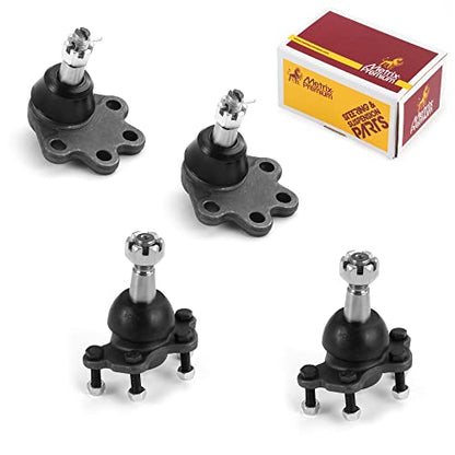Metrix Premium Chassis Parts - 4 PC Front Upper & Front Lower Ball Joint Kit Fits 88-95 Chevrolet K2500, 92-95 K2500 Suburban, GMC K2500 Suburban, 89-95 K3500, Replacement K6291, K6344, Made in Europe