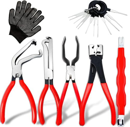 Electrical Disconnect Pliers Set – Automotive Terminal Removal Tool Kit for Cars, Fuel Line Disconnect Tool-Quick-Release Car Truck Repair (6PCS) - color: 8pcs