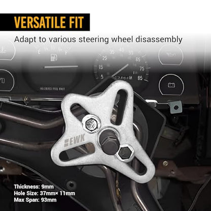 EWK 51 Pcs Harmonic Balancer Puller Set, Steering Wheel Puller, Crankshaft Pulley & Gear Puller, Flywheel Removal Tool