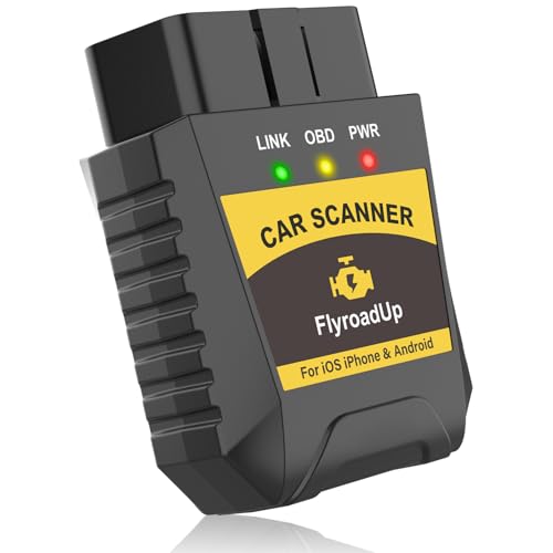 Car OBD2 Scanner Bluetooth for iPhone iOS Android OBDII Diagnostic Scan Tool Code Reader for Error Code Clear Braking Performance Test