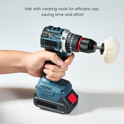 6 Pcs Polishing Wheel Kit with 1/4" Hex Shafts for Drill, Polisher - Fits Electric & Pneumatic Tools for Metal, Wood, Jewelry, Glass, Ceramic Surface Car Polishing