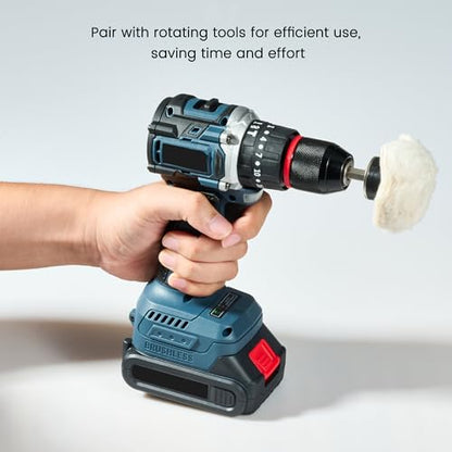 6 Pcs Polishing Wheel Kit with 1/4" Hex Shafts for Drill, Polisher - Fits Electric & Pneumatic Tools for Metal, Wood, Jewelry, Glass, Ceramic Surface Car Polishing