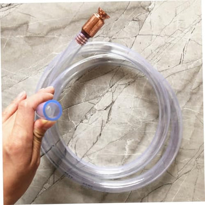 Luxshiny 1set Convenient Automotive Maintenance Siphon Pump for Water Fuel Siphon Hose Oil Transfer Hose Connector Clamp and Switch Kit
