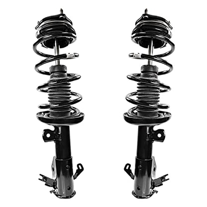 Detroit Axle - 4pc Struts Shocks for 2012-2015 Honda Civic, 2 Rear Shock Absorbers Assembly 2 Front Struts & Coil Spring 2013 2014 Replacement Suspension Kit - size: 4AQ47347/ strut shock kit