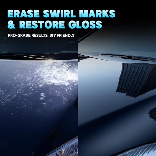 Medium Cut Polish - 17.6 Bottle for Swirl Marks & Light Scratch Removal - Safe Car Paint Polishing Compound - Use by Dual Action Polisher or Hand - All Clear Coats