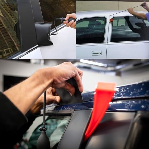 Car Lockout Kit,Car Tool Kit Set, Portable Repair Tools, Automotive Tool Kit, Heavy Duty Multi-Function Repair Kit, Adjustable Tools for Vehicle Maintenance, Portable with Carrying Case
