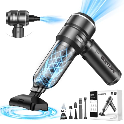 Handheld Car Vacuum Cleaner Cordless,18000PA High Power Portable Vacuum Cleaner&Air Duster,3 Gear,7 in 1 Small Vacuum Cleaner Rechargeable,Mini Hand Held Vacuum for Car Home Office Keyboard