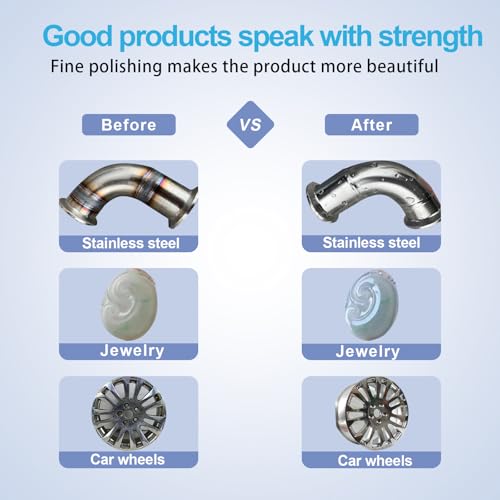 Neeki 10pcs Buffing Wheels for Dill with 3 Polishing Compounds Bar | Multi-Specification Polishing Wheel Kit for Metal,Aluminum,Stainless Steel,Jewelry,Wood,Ceramic,etc,with Protective Gloves