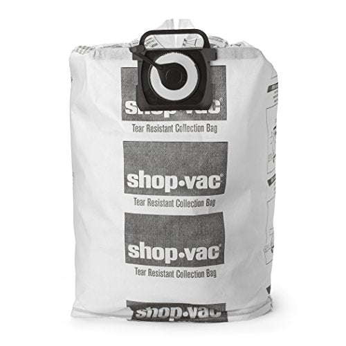 Shop-Vac 9021433 Tear-Resistant Dry Collection Vacuum Bags, Fits 12-20 Gallon Tanks, Efficient Debris and Dust Collection, (2-Pack)