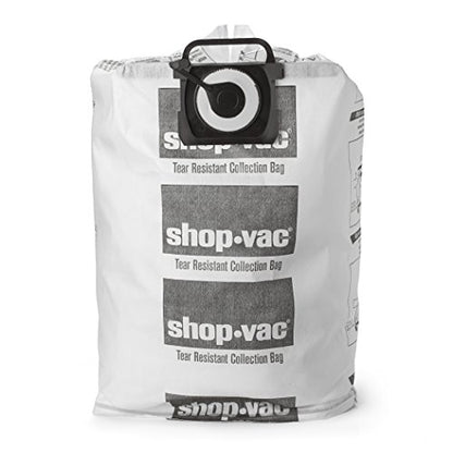 Shop-Vac 9021433 Tear-Resistant Dry Collection Vacuum Bags, Fits 12-20 Gallon Tanks, Efficient Debris and Dust Collection, (2-Pack)