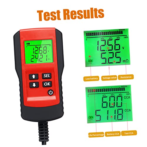ABOOFAN Battery Tester Charger Car Battery Analyzer Digital Material Car Supply