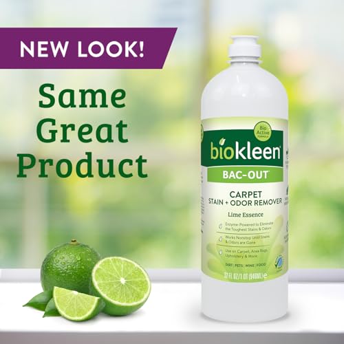 Biokleen Bac-Out Stain Remover for Clothes - 2 Pack - Enzymatic, for Laundry, Diapers, Wine, Carpets, & More, Eco-Friendly, Plant-Based, 32 Ounces - size: 32 Fl Oz (Pack of 2)