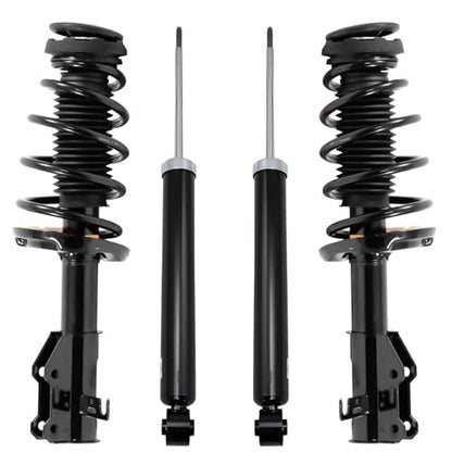 Detroit Axle - 4pc Struts Shocks for 2014-2020 Chevrolet Impala 2 Front Struts with Coil Spring 2 Rear Shock Absorbers 2015 2016 2017 2018 2019 Suspension Replacement - size: 4AQ501317/Shock Kit