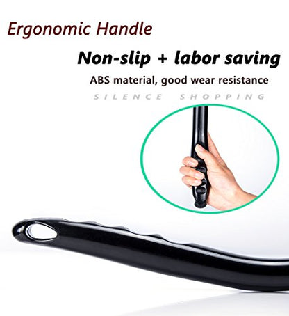 Microfiber Car Windshield Easy Cleaner, Detachable Handle Brush, Cleaning Tool, Come with 2 Pads Washer Towel and 30ml Spray Bottle